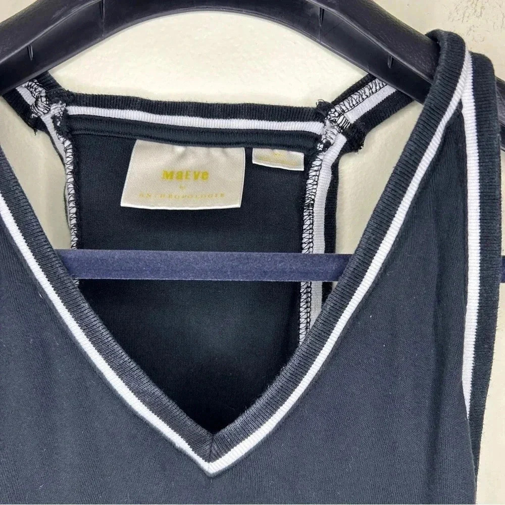 Mave by Anthropologie Tank Top Black and White - Picture 3 of 7